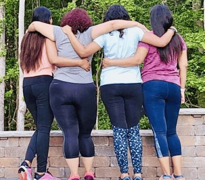 Person doing stretches