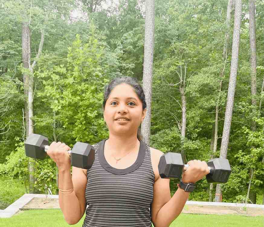 Person doing push-ups